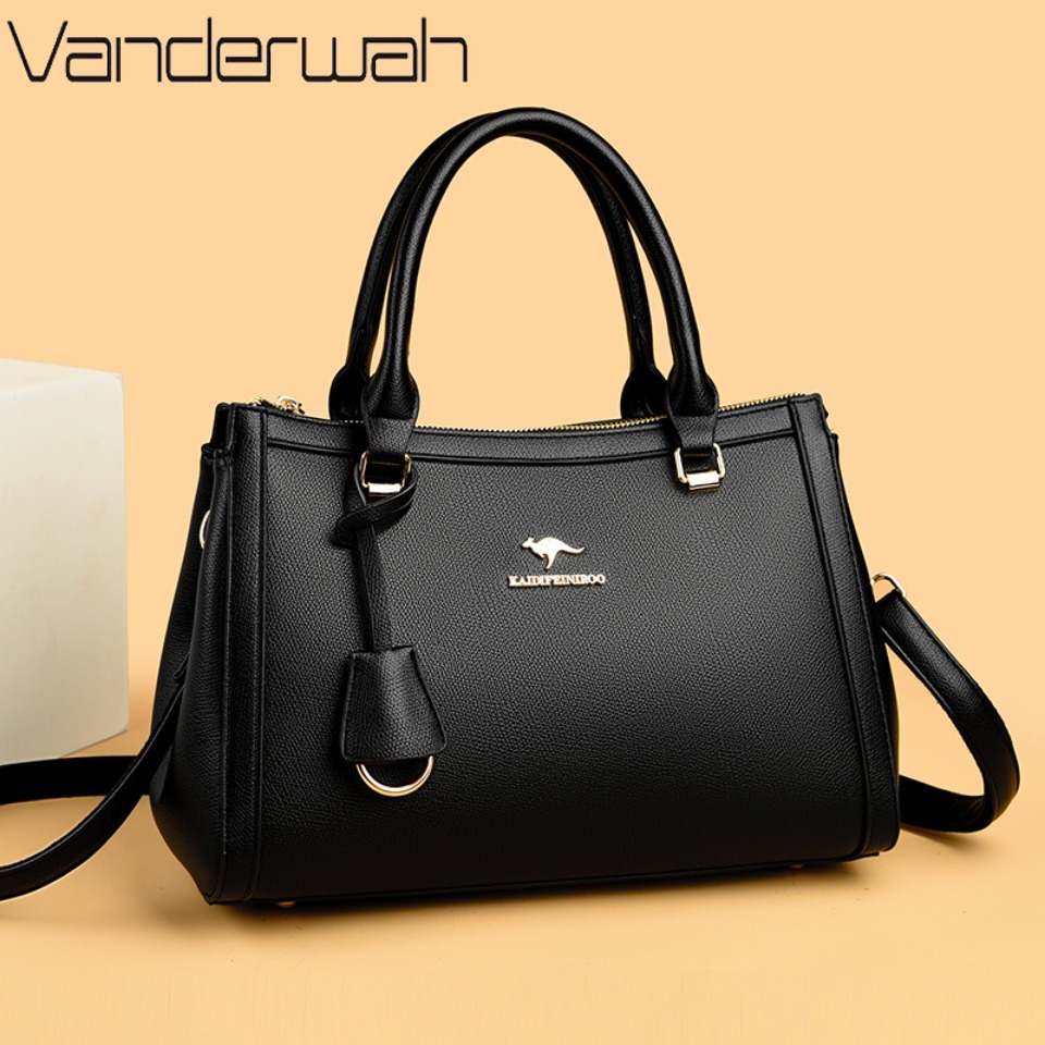 Women Bags For Work - Tas Selempang Kulit PU Lembut Merk