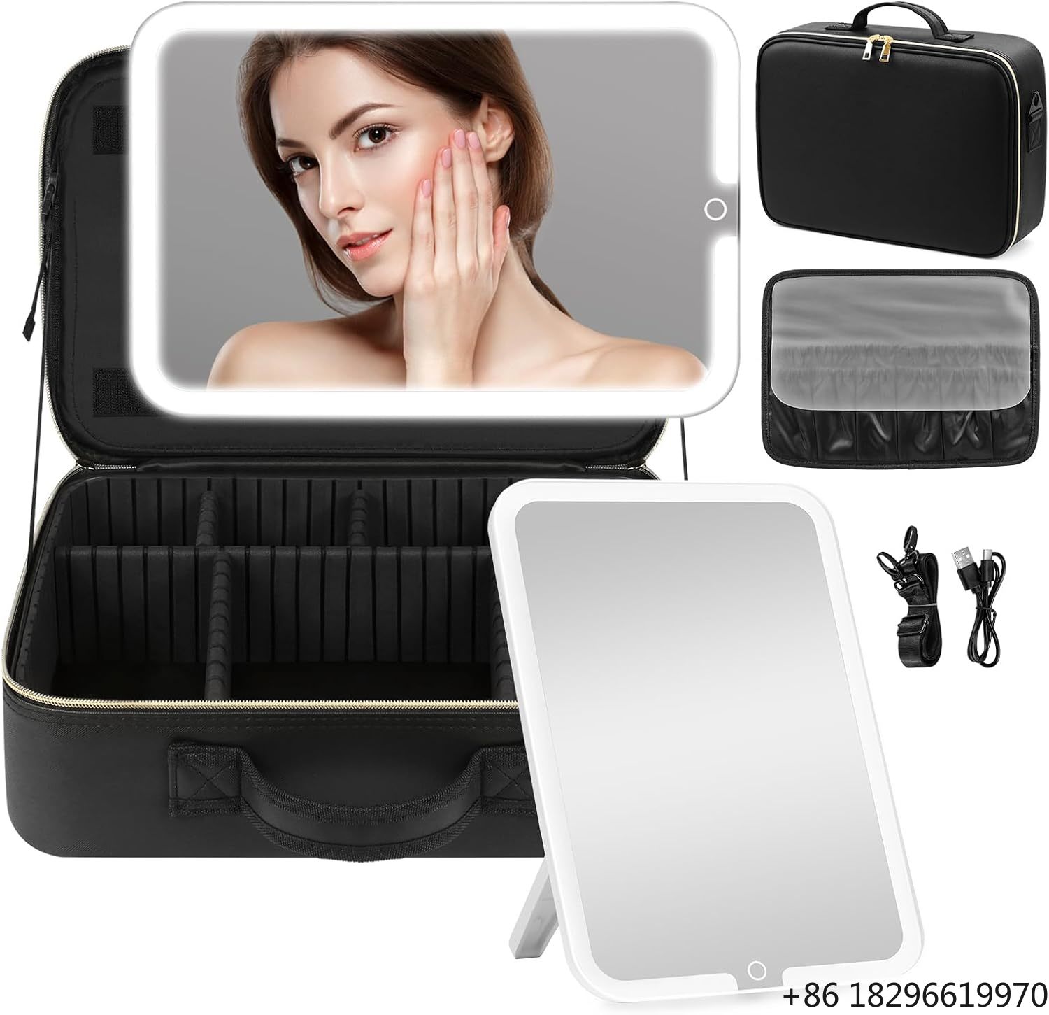 Women Vanity Bags - Tas Makeup Portabel untuk Perjalanan dengan