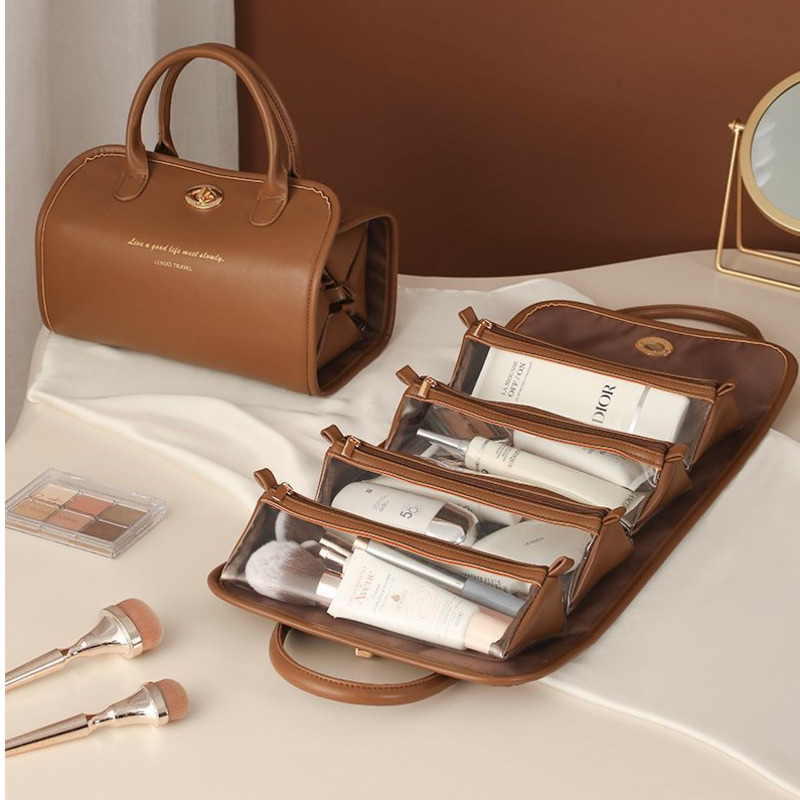 Women Vanity Bags - Tas Makeup Empat-dalam-Satu, Organizer Kosmetik Perjalanan,