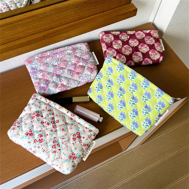 Women Vanity Bags - Tas Kosmetik Vintage Floral 2025, Clutch