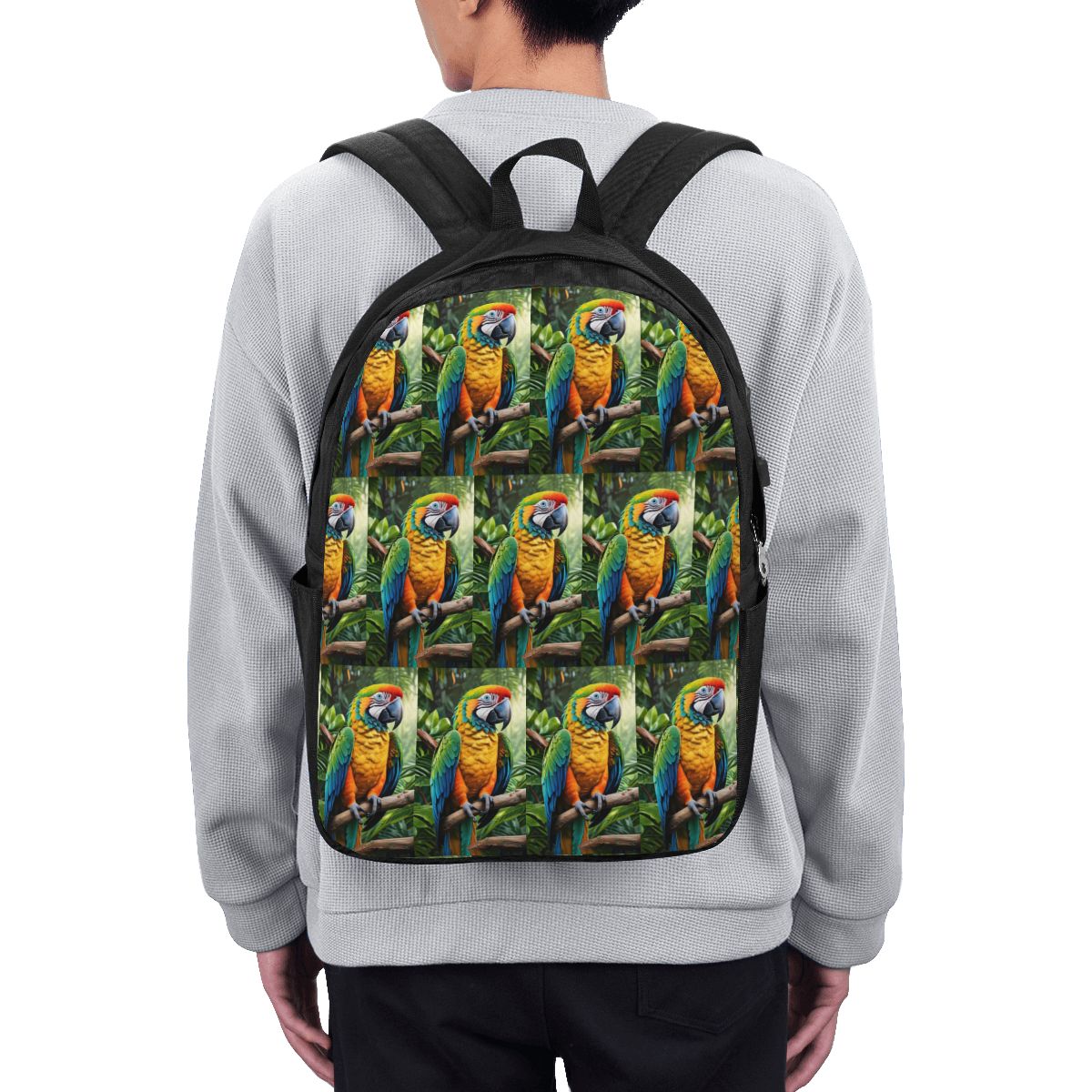 Women'S Bag - Tas Ransel Burung Beo Macaw Lucu