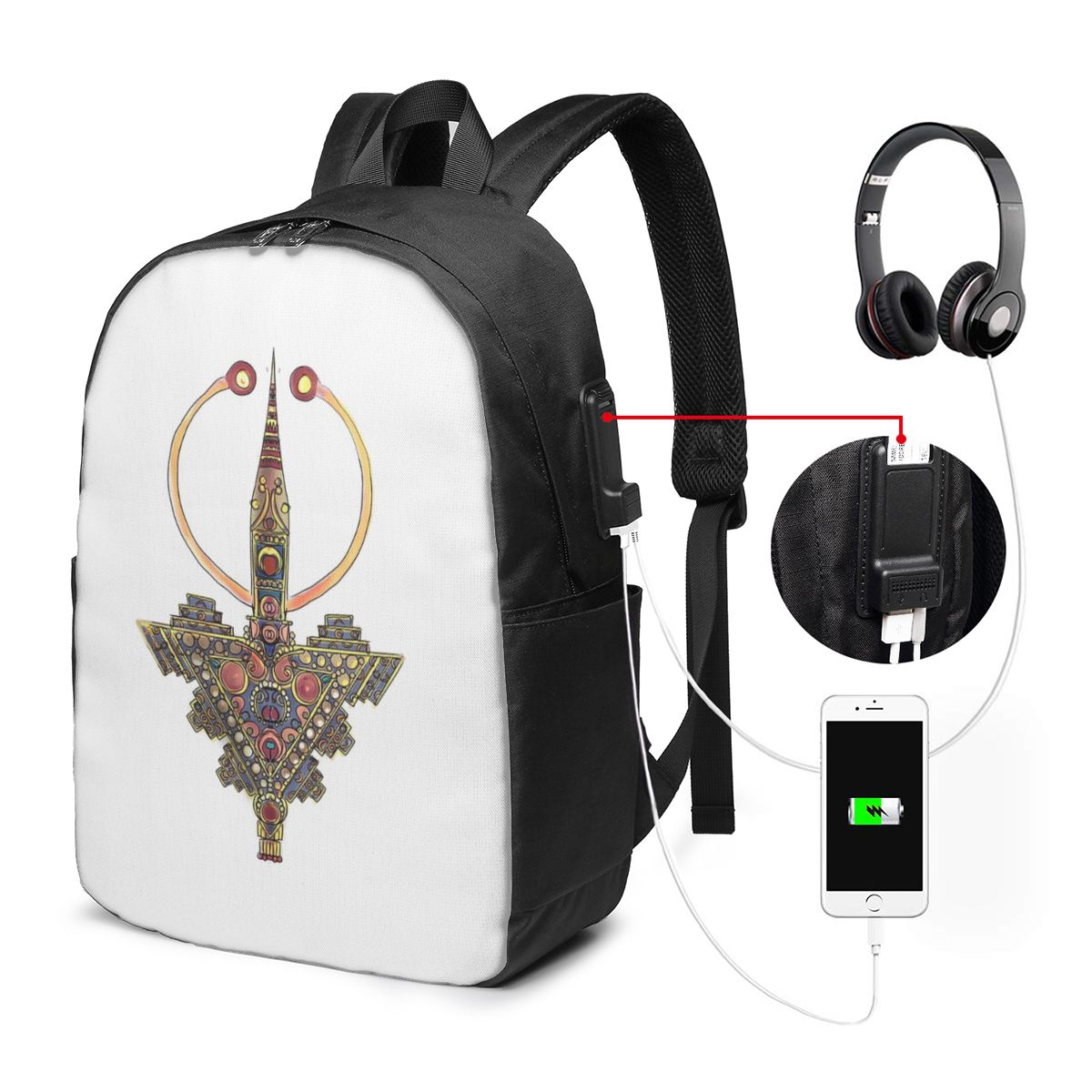 Women'S Bag - Kabyle Jewelry Amazigh MoroccoBackpack Tas Notebook