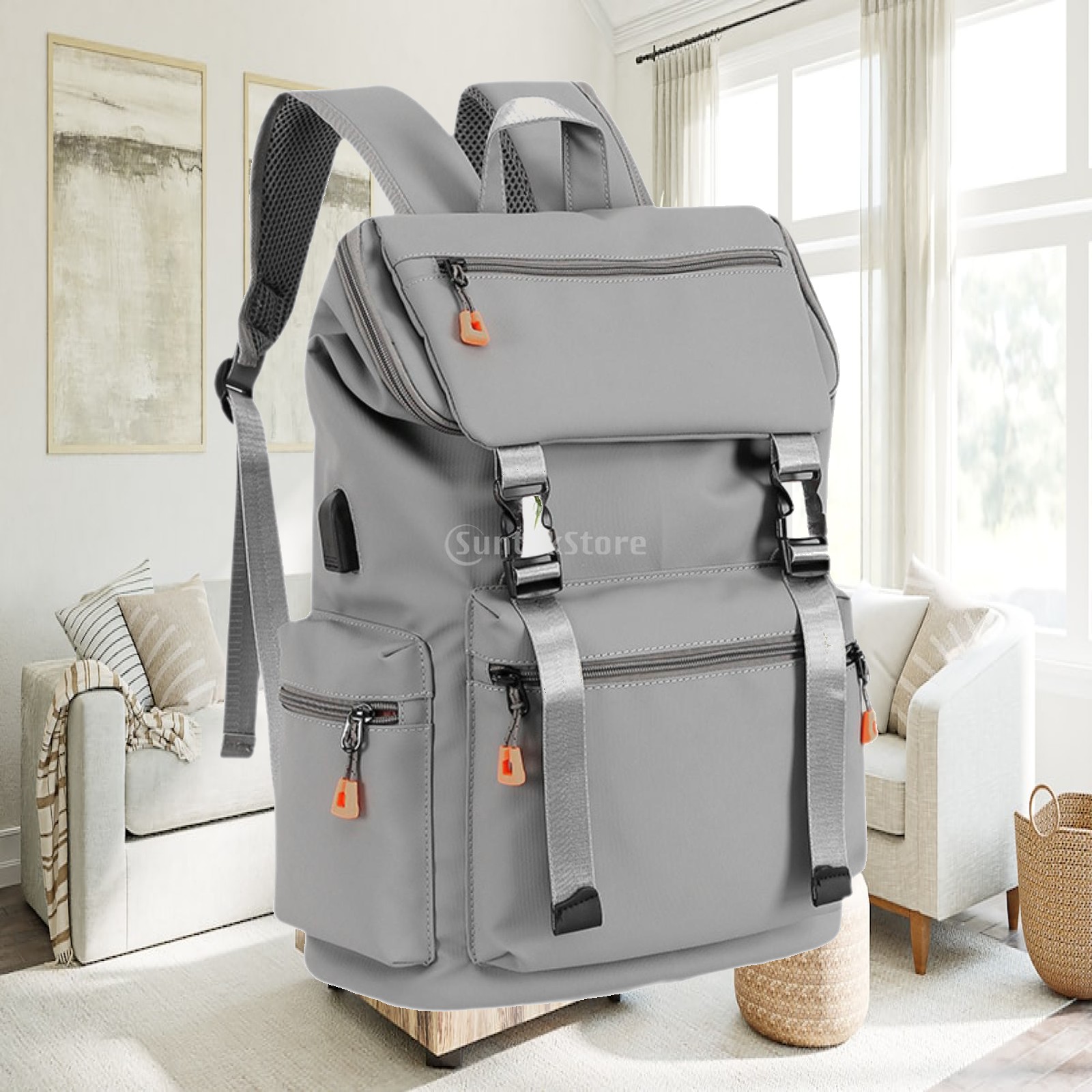 Women Bags For Work - Tas Ransel Kasual Organizer dengan Kantong,