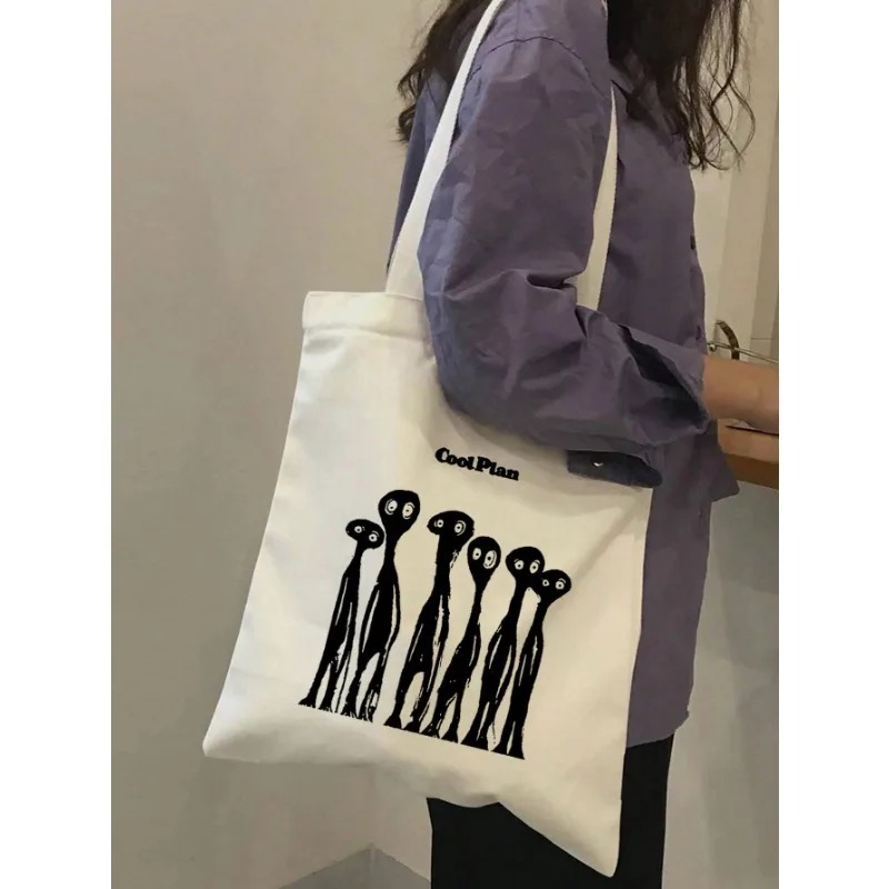 ROMWE Tas Bahu Kanvas Pola Pit - Women Bags For Work ulasan dan harga