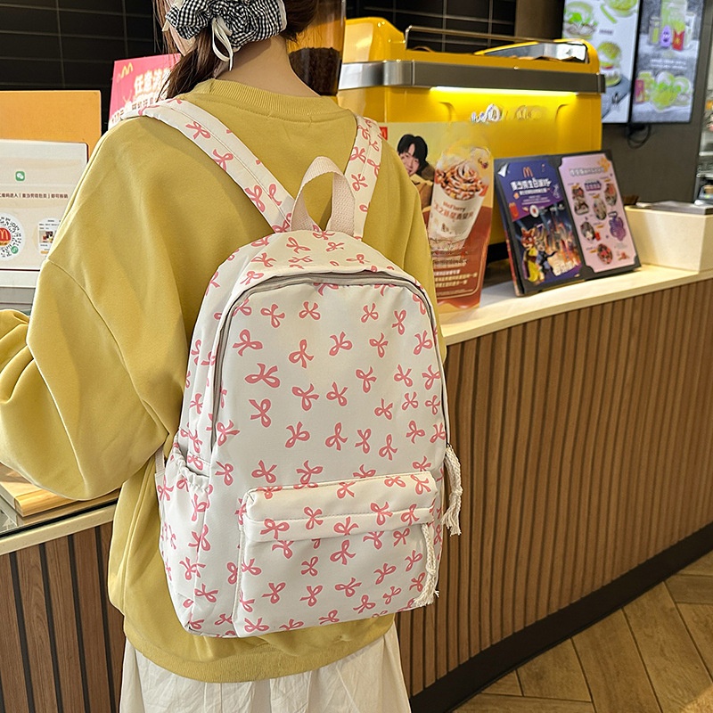 Ransel Nilon Motif Bunga Wanit - Women Bags For Gift ulasan dan harga