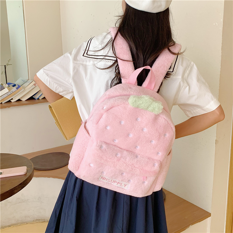 Tas Ransel Plush Strawberry Kl - Women Bags For Sale ulasan dan harga