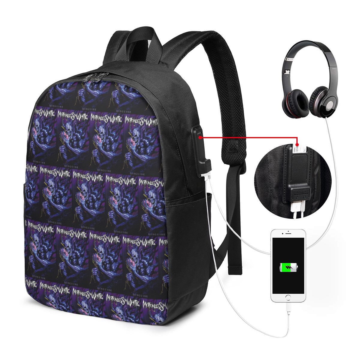Tas Ransel Putih Motionless In - Women'S Bag ulasan dan harga
