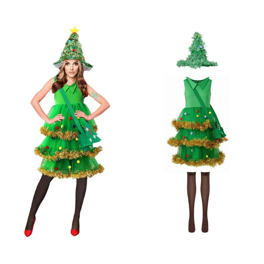 Kostum Cosplay Pohon Natal Wan - Women'S Bags Holiday ulasan dan harga