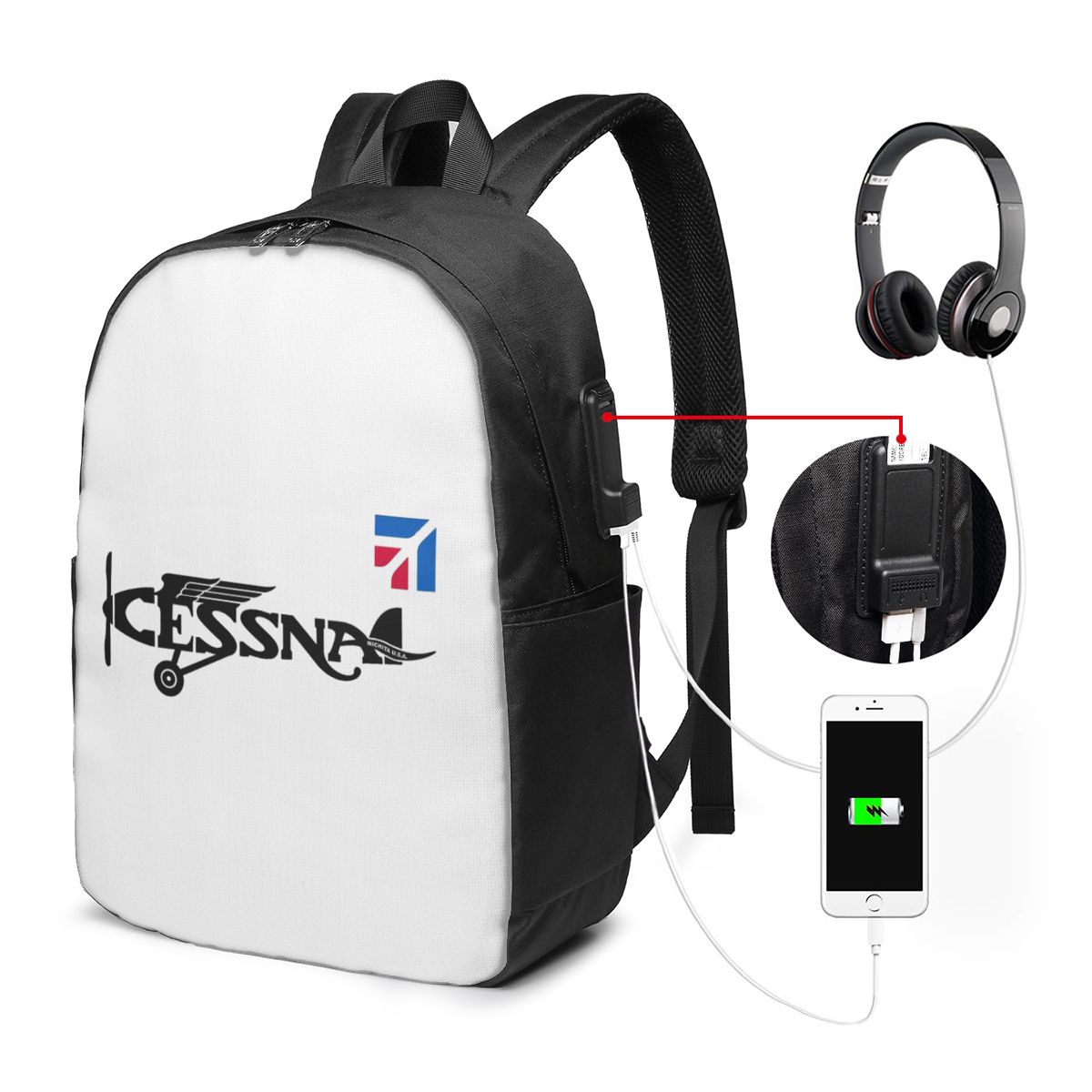 Tas Ransel Logo Cessna Tas Not - Women'S Bag ulasan dan harga
