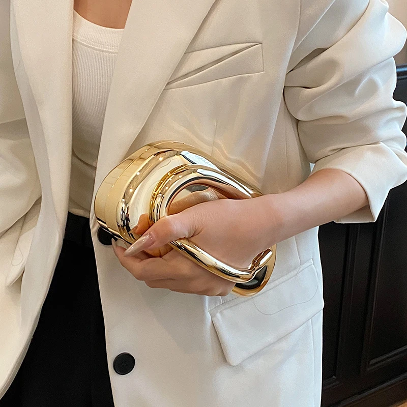 Tas Genggam Kotak Penutup Emas - Women Bags Gold ulasan dan harga