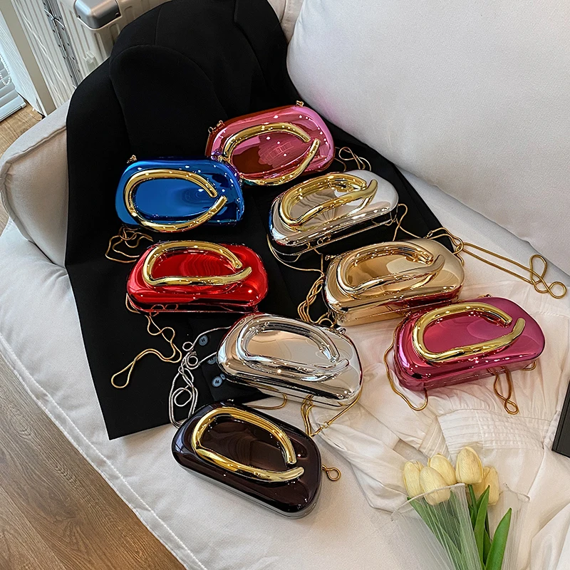 Tas Genggam Kotak Penutup Emas - Women Bags Gold ulasan dan harga