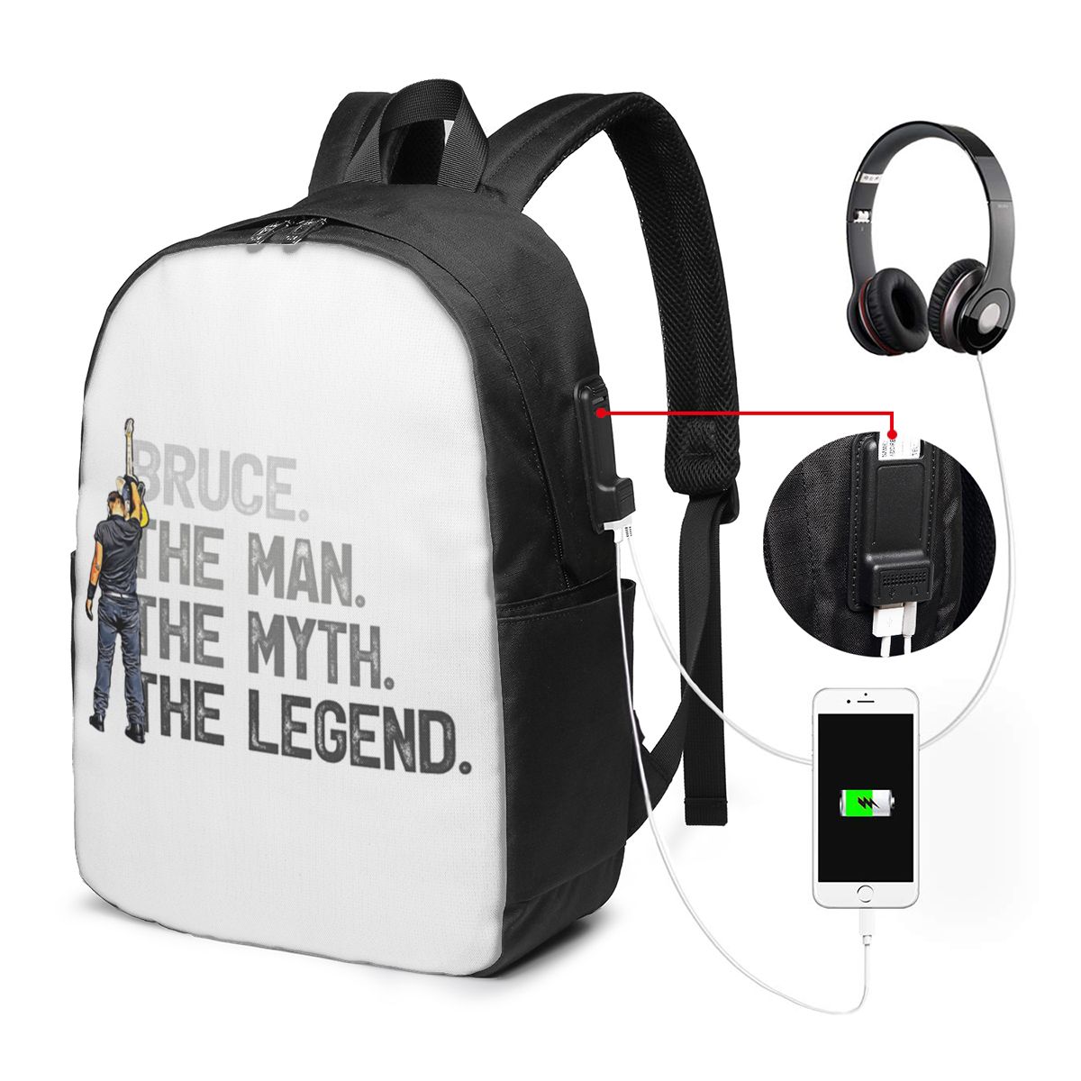 Bruce Springsteen Backpack Tra - Women'S Bag ulasan dan harga