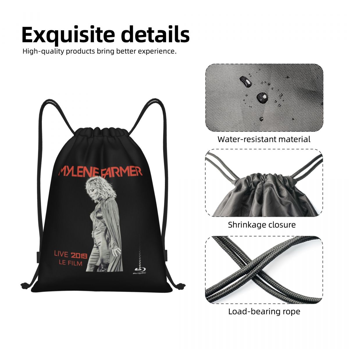 Tas Ransel Serut Mylene Farmer - Women Bags Farmers ulasan dan harga