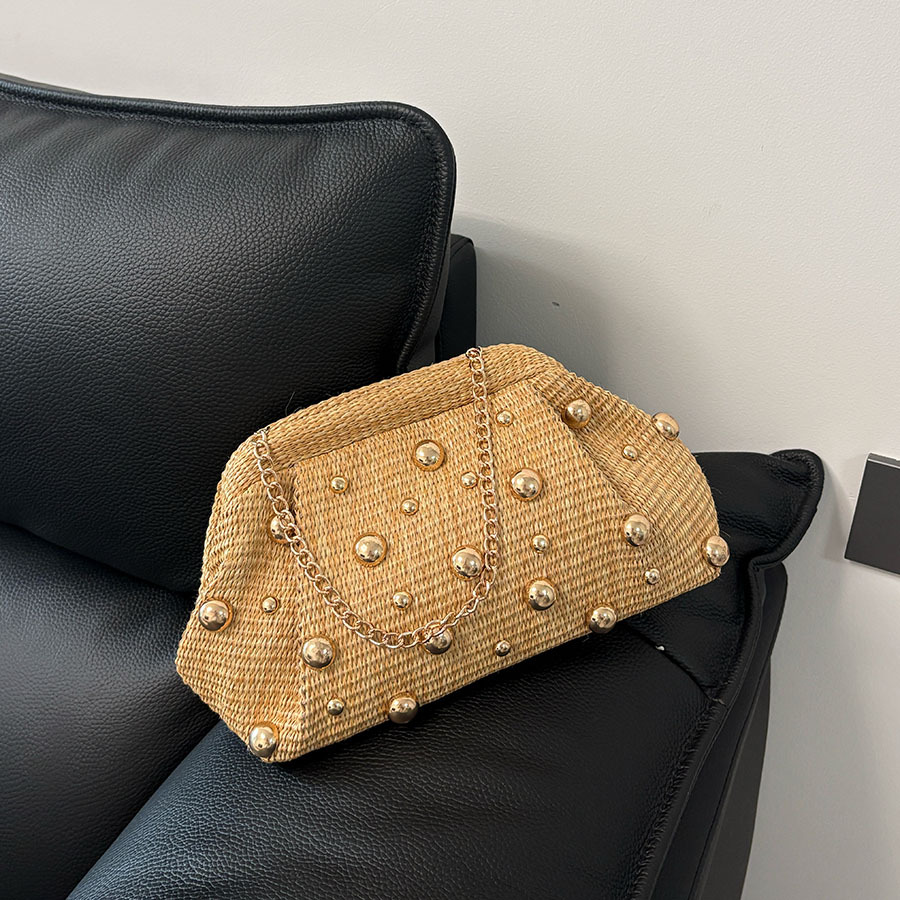 Tas clutch anyaman jerami gaya - Women'S Bags Holiday ulasan dan harga
