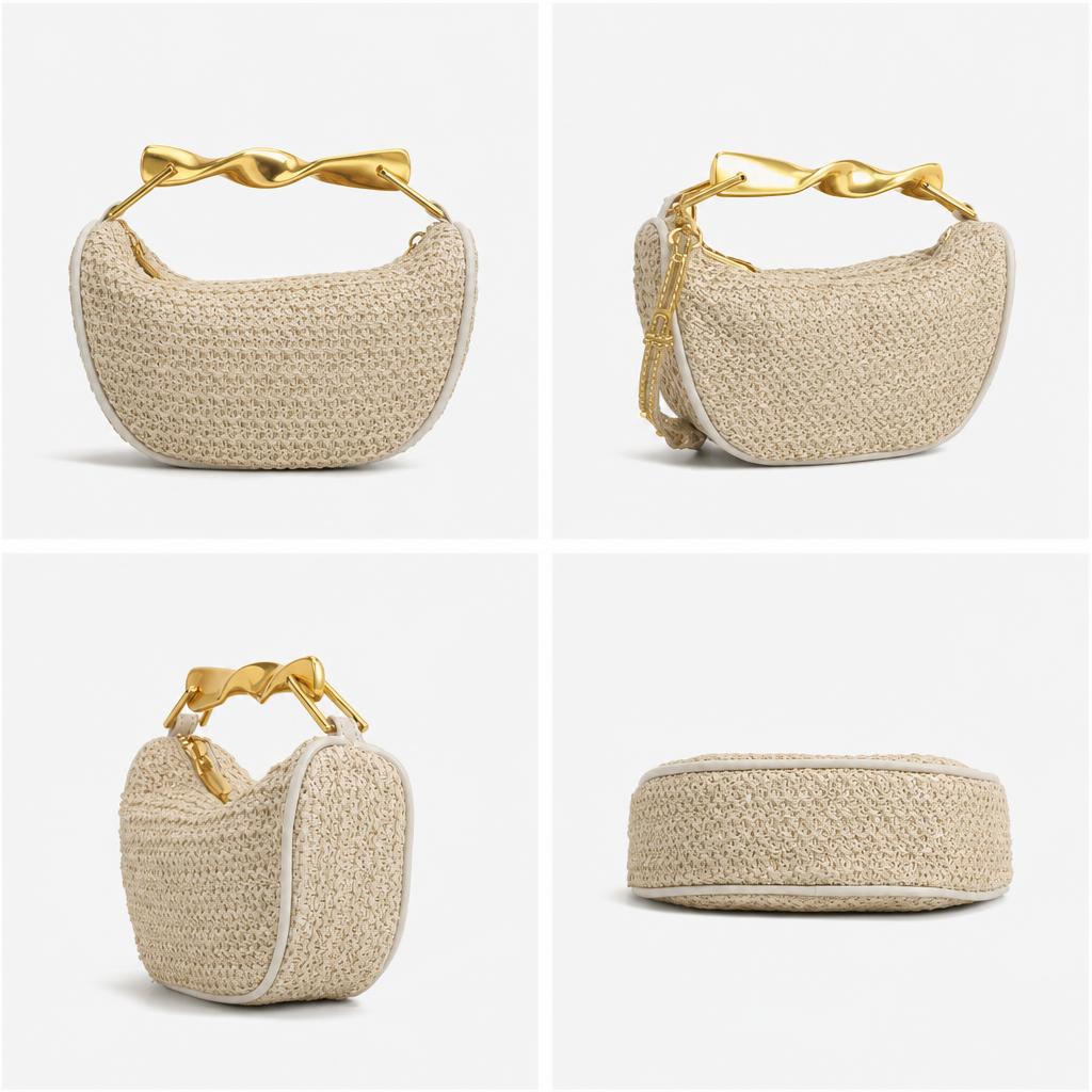 Tas Anyaman Jerami Hobos Kasua - Women'S Bags Holiday ulasan dan harga