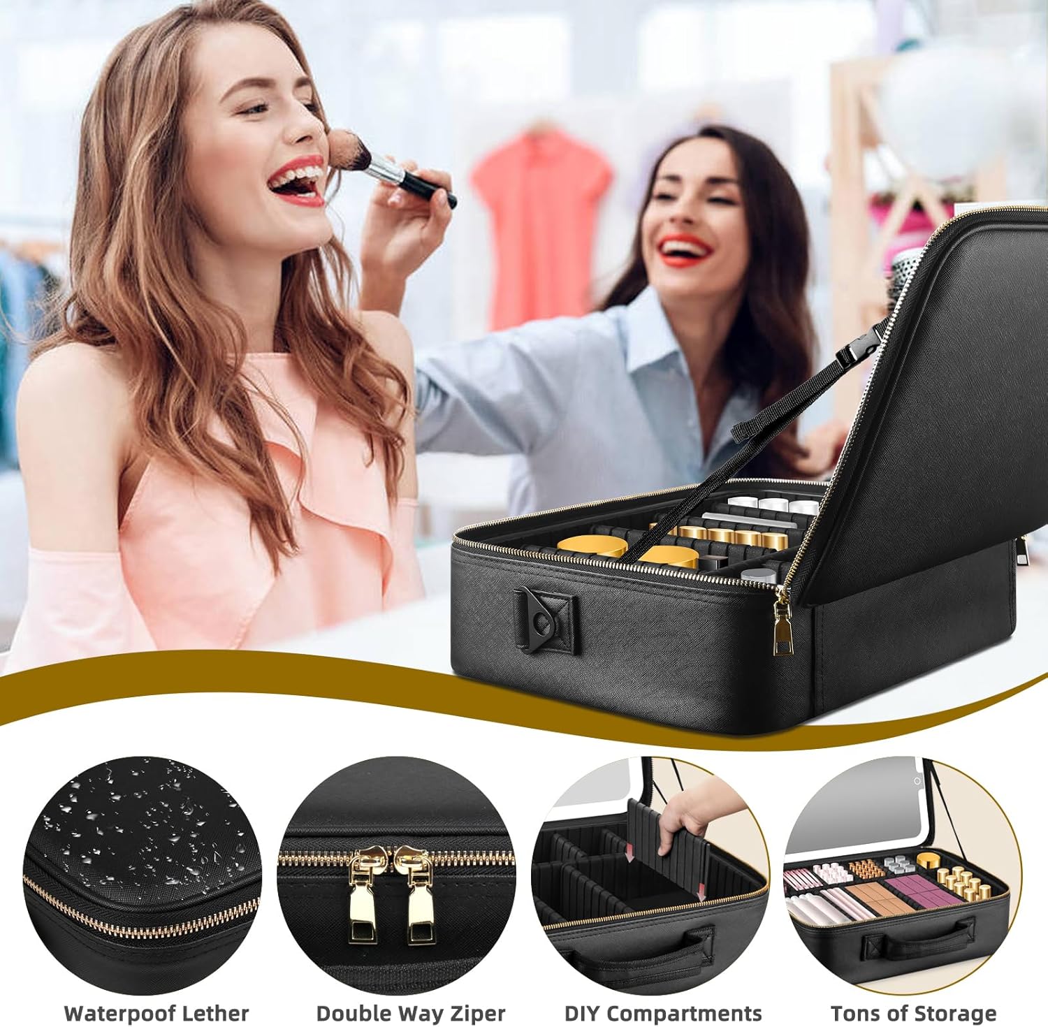 Tas Makeup Portabel untuk Perj - Women Vanity Bags ulasan dan harga