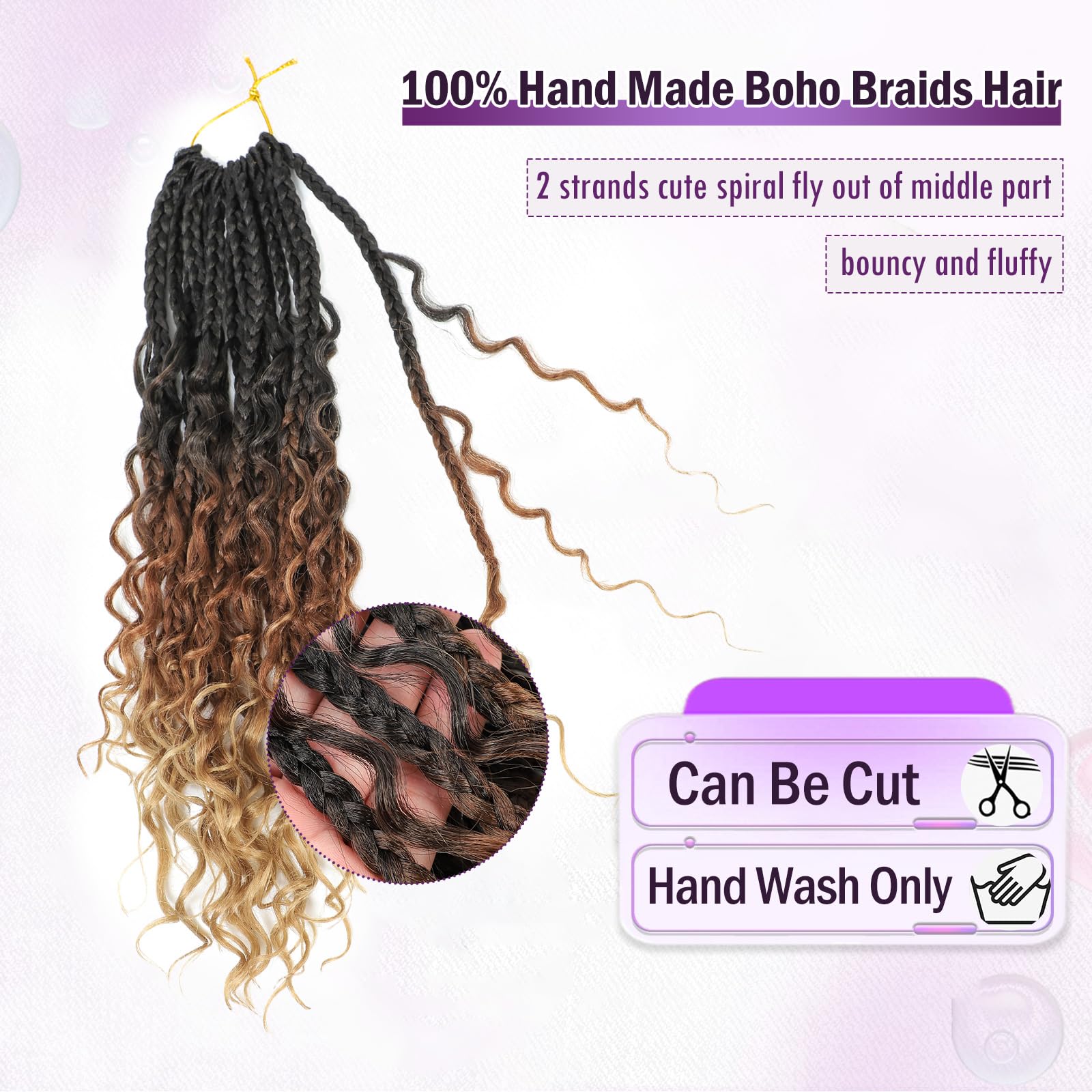 Rambut Kepang Crochet Goddess  - Women Bags Pack ulasan dan harga