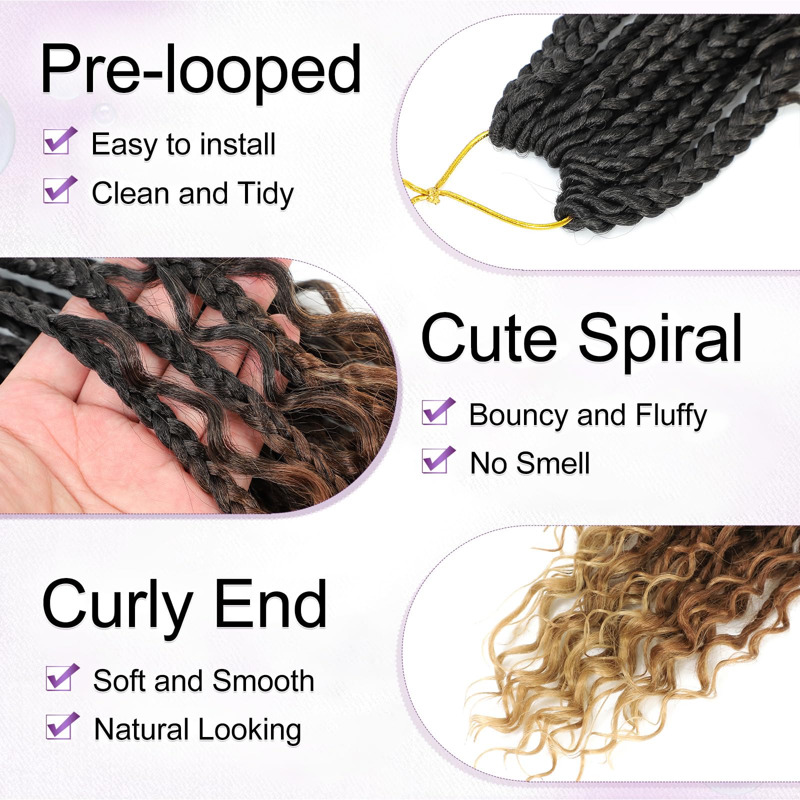 Rambut Kepang Crochet Goddess  - Women Bags Pack ulasan dan harga