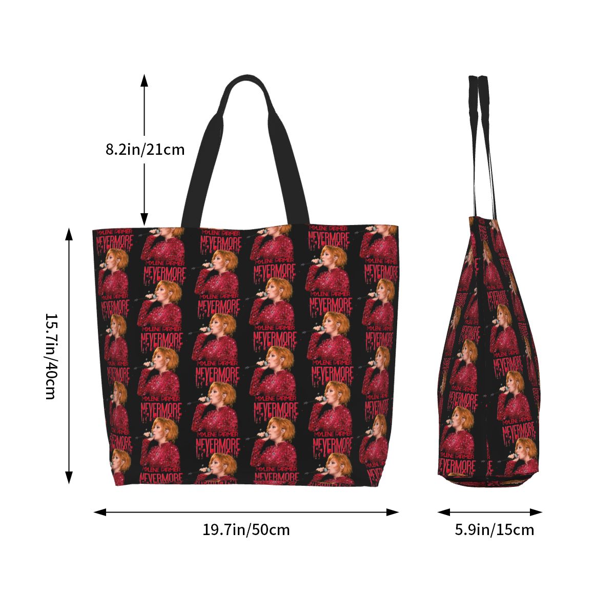 Nevermore Tour Mylene Farmer T - Women Bags Farmers ulasan dan harga