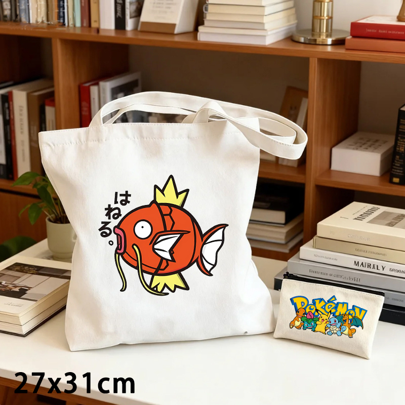 2PCS Set Tas Kanvas Pokemon da - Women Bags And Purses ulasan dan harga