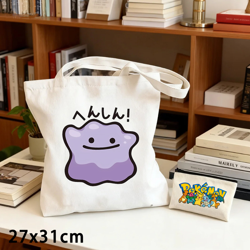 2PCS Set Tas Kanvas Pokemon da - Women Bags And Purses ulasan dan harga