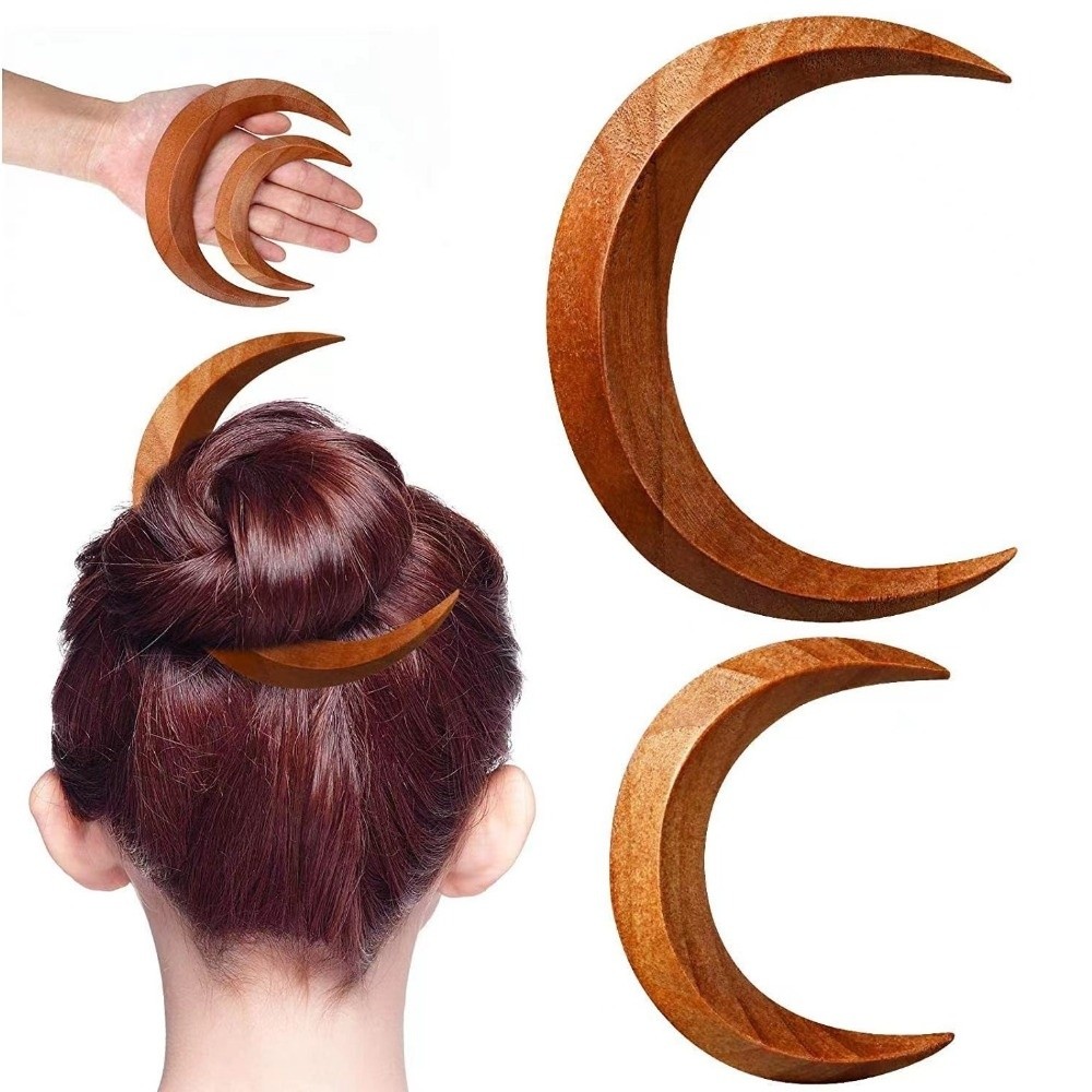 Garpu Rambut Bulan Sabit Elega - Half Moon Crescent ulasan dan harga