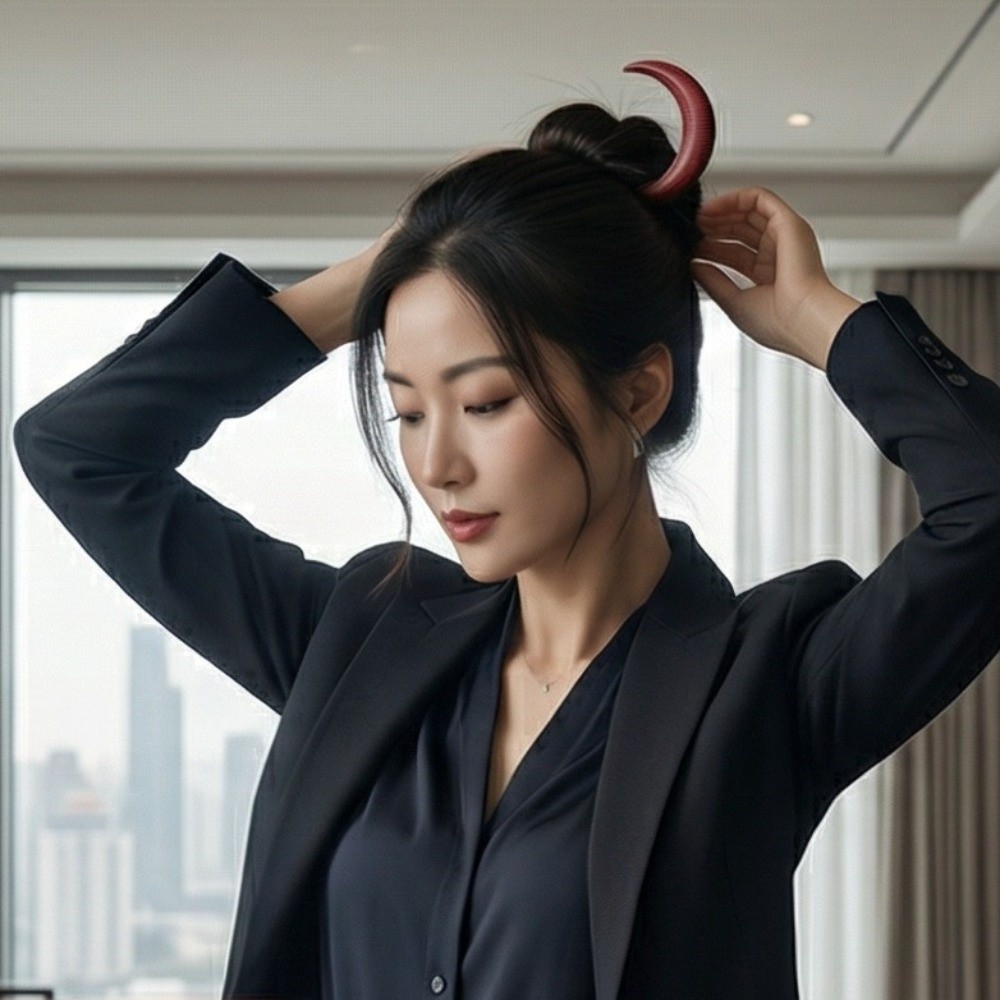 Garpu Rambut Bulan Sabit Elega - Half Moon Crescent ulasan dan harga