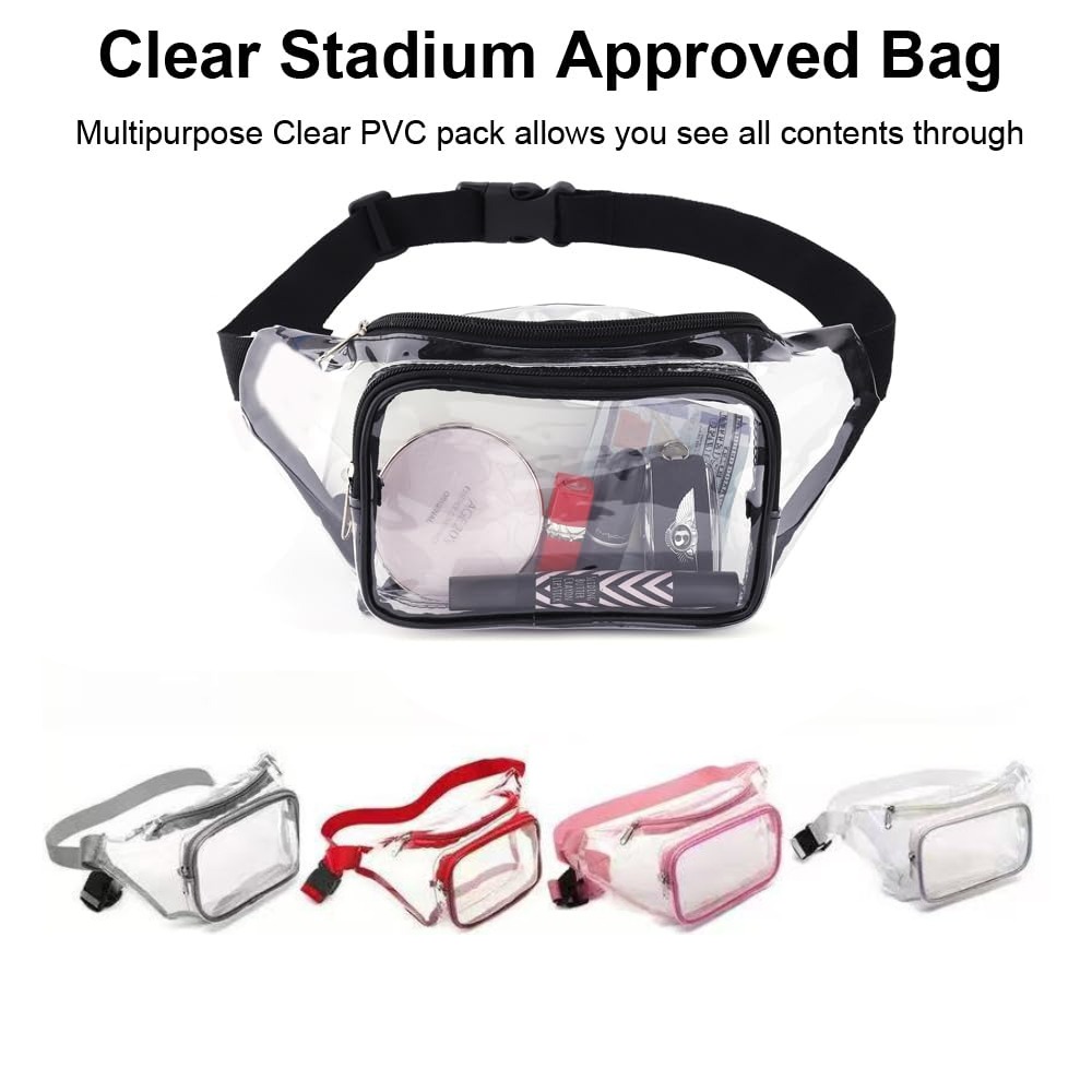 Tas Pinggang Transparan PVC Mu - Women Bags Pack ulasan dan harga