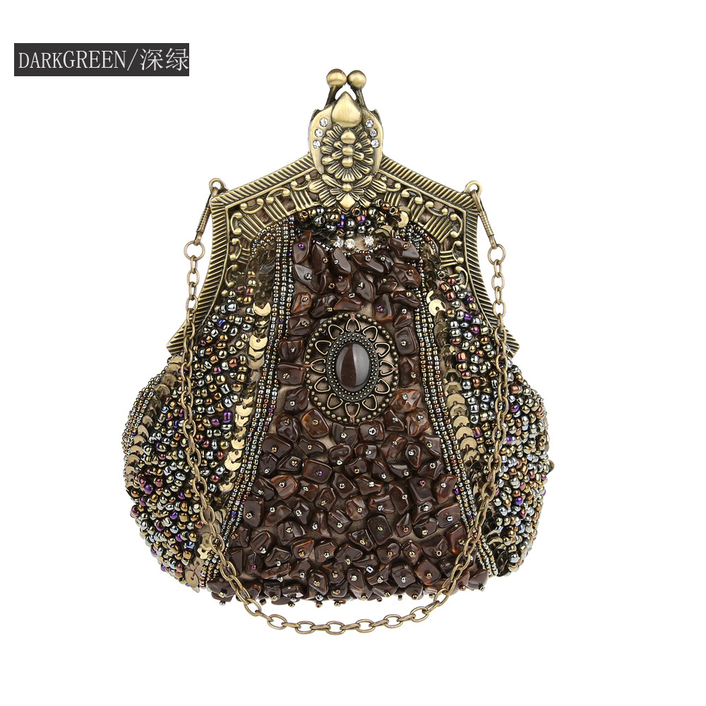 Tas tangan payet manik-manik m - Women Bags Gold ulasan dan harga