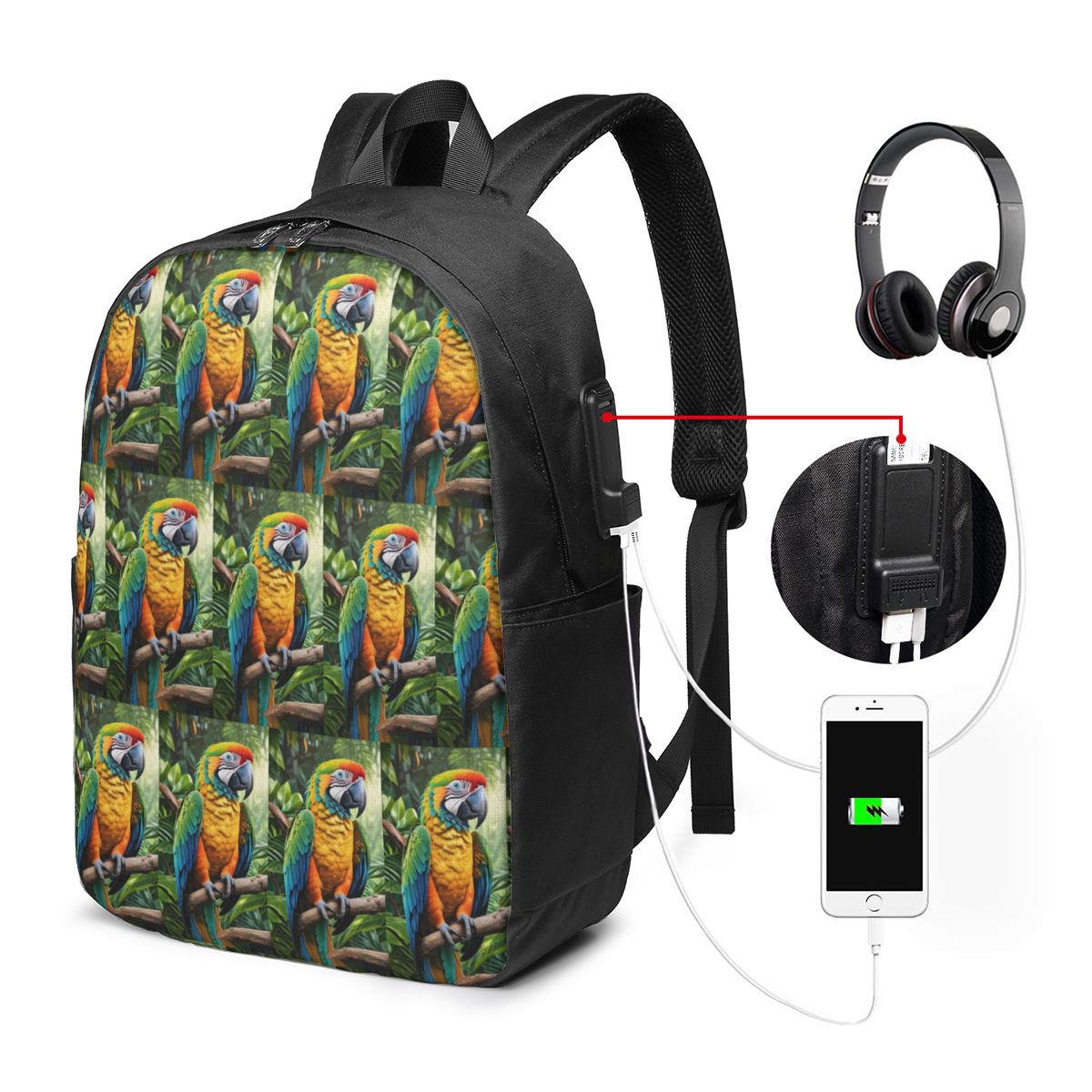 Tas Ransel Burung Beo Macaw Lu - Women'S Bag ulasan dan harga