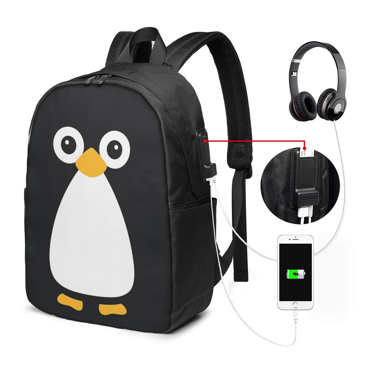 Tas Ransel Penguin Vektor Lucu - Women'S Bag ulasan dan harga