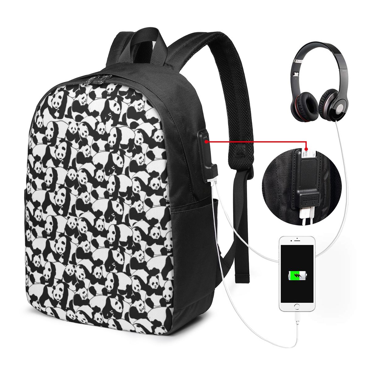 Tas Ransel Pola Panda Tas Note - Women'S Bag ulasan dan harga